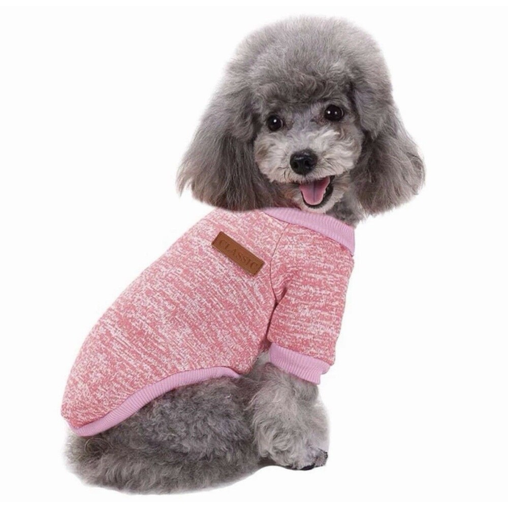 Winter Dog Clothes Soft Fleece Jacket Pet Coat Sweater Puppy Cat Pack Of 2 Small